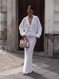 Fongt White Hollow Open Shirt Dress Women's Dress 2025 New Dress Two-Piece