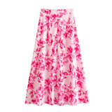Shirt 7484067 Flower Printed Flute Skirt 7484067 Set-Outfit