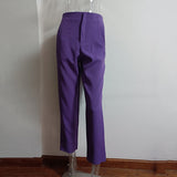 Casual High Waist Pure Color