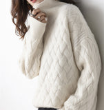 turtleneck cashmere sweater new style languid breeze