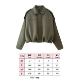 Fongt Velvet Loose Spring Girl Casual Blouse Zipper Fashion Bomber Jacket 2025 Bat Sleeve Texture