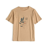 Gothic Graphic T Shirt Women 2021 Summer New Oversized Cotton Tees Casual Aesthetic Character Printed O Neck