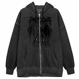 Fongt New Hoodie Jersey Women Loose Street Sports Zipper Open Shirt Y2k Coat Women