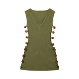 Fongt Women's Explosive Sexy Spicy Waist Cotton Dress