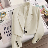 Fongt Spring And Autumn Jade Green Season New Students Versatile Small Suit Fashion Girl-Outfit