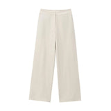 Fongt Homemade New Women's Classic Fashion Bing Mid-Rise Straight Pants 9287507