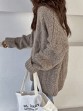 Cable Knit Jumper Sweater-Outfit