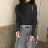 Fongt 2024 New Interior With Long-Sleeved T-Shirt Student Top Women's