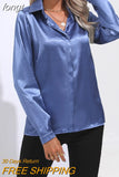 Women Shirt 2023 Satin Womens Tops Female Clothing Solid Long Sleeve Shirts and Blouse Basic Ladies Tops OL Women's