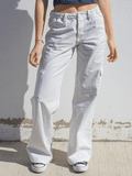 Low Waist Y2K Straight Leg Pants-Outfit