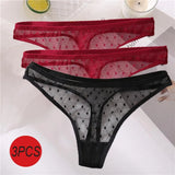 Sexy Panties Women G-String Thong Lace Underwear Pantys Low-Waist Female Underpants Mesh Perspective Briefs