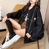 Fongt Jacket Female Autumn 2024 New Loose Korean Version Retro Style Regular Student Jacket Ins Tide-Outfit