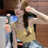 New Small Fresh Sweet Hottie Sling Female Summer Wear Inner Vest Bow Hollow Sleeveless