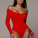 Fongt Spring V-Neck Long Sleeve Pit Strip Slim Bottom Conjoined Dress Autumn And Winter New