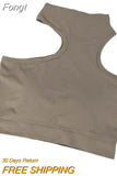 Women Tanks Tops with Asymmetrical Oblique Shoulder, High Collar Solid Color Skinny Fit Summer