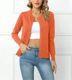 Fongt And Winter Solid-Colored Cardigan Coat New Knitted Cardigan