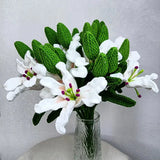 Fongt Woven Head Lily Rose Sunflower Sunflower Wool Knitting Flower Imitation Bouquet Finished-Outfit