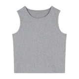 Fongt Women's Wear 2023 Summer Sleeveless Black Inside With Sexy Short Outside