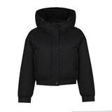 South Korean Small Tall Waist Short Down Cotton Jacket Female 2024 Winter New Versatile With Thick Bread Jacket-Outfit