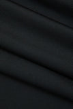 flounce hem maxi dress with ruched
