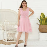 Popular Style Large-Size Bridesmaid Dress Annual Toast Short Dress Dress-Outfit