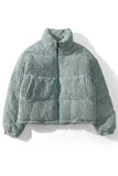 Stand Collar Puffer Coat 1028-1-Outfit
