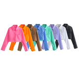 8-Color Casual Loose Short Style Shirt In Spring-Outfit