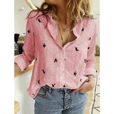 Long Sleeve Cotton Linen Shirt