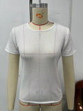 Fongt New Sexy Mesh Gauze Breathable Sports Translucent Short-Sleeved Female Jacket-Outfit
