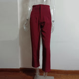 Casual High Waist Pure Color