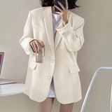Fongt Spring And Autumn Black Small Suit Jacket Female Korean Version Of The British Wind Web Red Design Sense Of Women's Suit Women's Temperament-Outfit