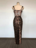 Fongt Dress Women 2025 Summer New Sexy Hottie Fashion Slings High-Waist Tight Body