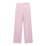 Fongt Autumn And Winter Straight Trousers Double Buckle Suit Vest Three Sets Of New Women's Fashion Commuting Suit
