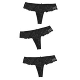 Sexy Women's Panties Thong Full Lace Panties Tanga Transparent Underpants G String Hollow Out Low-Rise Female