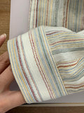 long-sleeved shirt with button placket and colorful stripe