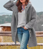 Fongt Autumn And Winter Station Long Hair Women's Coat Multi-Color Multi-Code Hooded Coat Outdoor Leisure