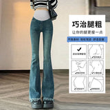 Fongt Pants Autumn Style Outside A Small Bottom Micro Bell Pants Fall Plus Size Jeans Pants Autumn Style-Outfit
