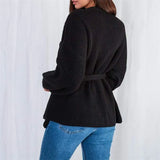 V Neck Knitted Oversized Long Sleeve Women Cardigan 2021 Autumn Winter Casual Women's Cardigans