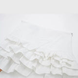 New Spring Style Slim And Lean Lotus Leaf Edge Short Skirt 3152421-Outfit