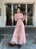 Fongt Xixi 2025 Autumn New White Standard Temperament 100 Folds High Waist Half-Dressed Dress Dress Woman 85231