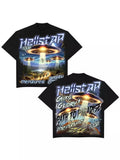Pattern Retro Style Original Gothic Hip Hop Animation Printing Oversized T-Shirt Loose Casual Short Sleeves For Men And Women-Outfit