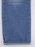Vintage Washed Heart Print Jeans-Outfit