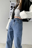 Leg High Waist Casual