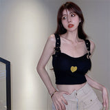 Girls Lew Waist Vest Women Short Slings Chic Spring And Summer Korean Version Carefully Inside The Machine Without Sleeves To Wear