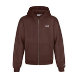 Fongt New Zippered Open-Shirt Trousers Simple Letter-Print Hooded Jacket Jacket Hot