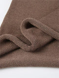 lace up knit top with trumpet
