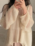 long sleeve crochet knit