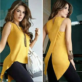Neck Casual Slim Fit Irregular Patchwork Solid