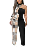 Fongt Spring And Summer New Women's Irregular Trousers Out-Shoulder Commuting