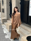 Fongt Xixi 2025 Autumn New White Label Thin Temperament Hanging Dress High-End Long Dress Female 88437